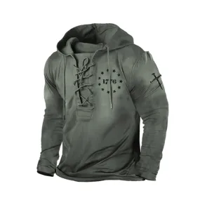 1776 USA GRAPHIC PULLOVER BANDAGE HOODIE