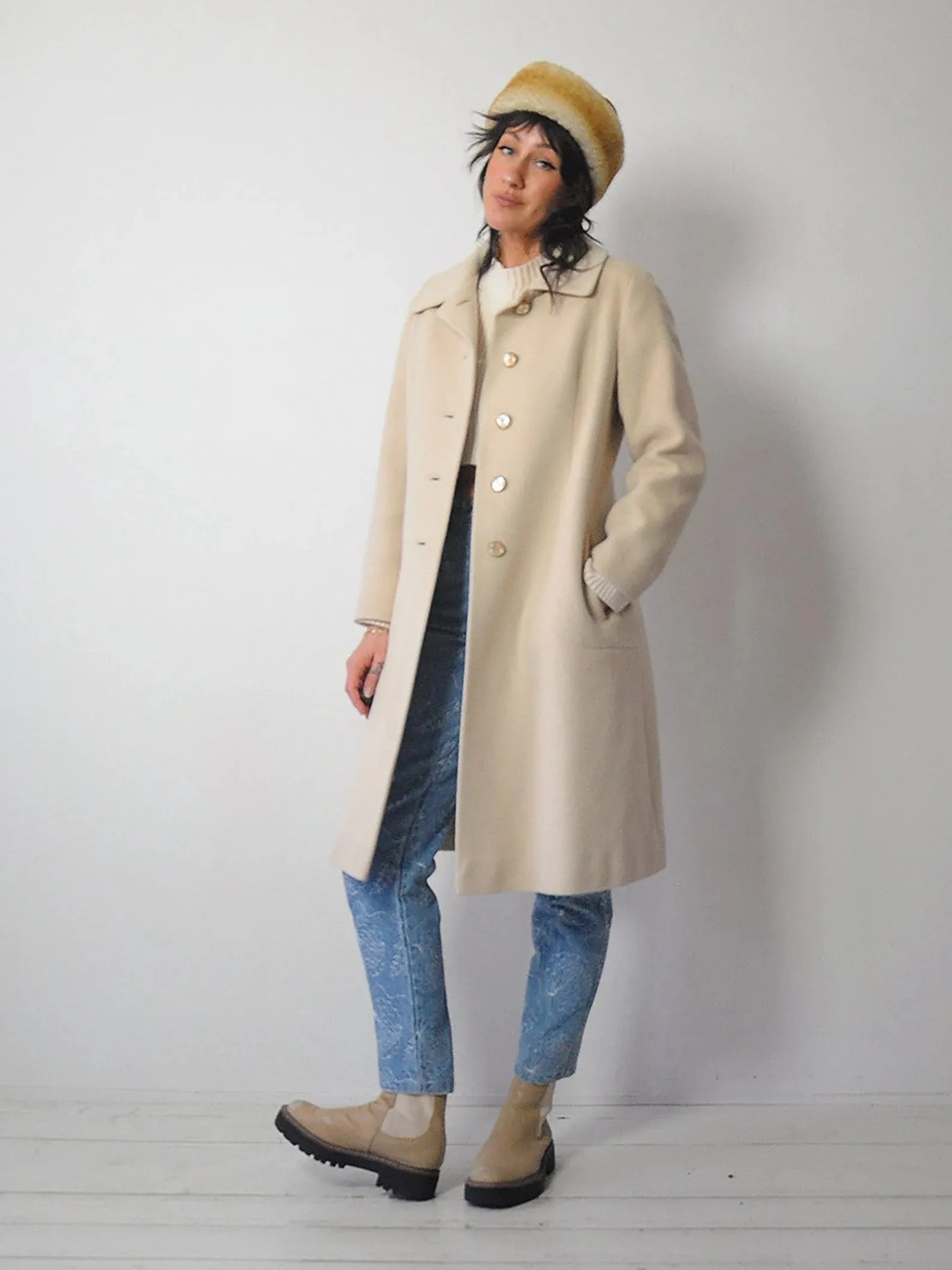 1960's Vanilla Cashmere Coat