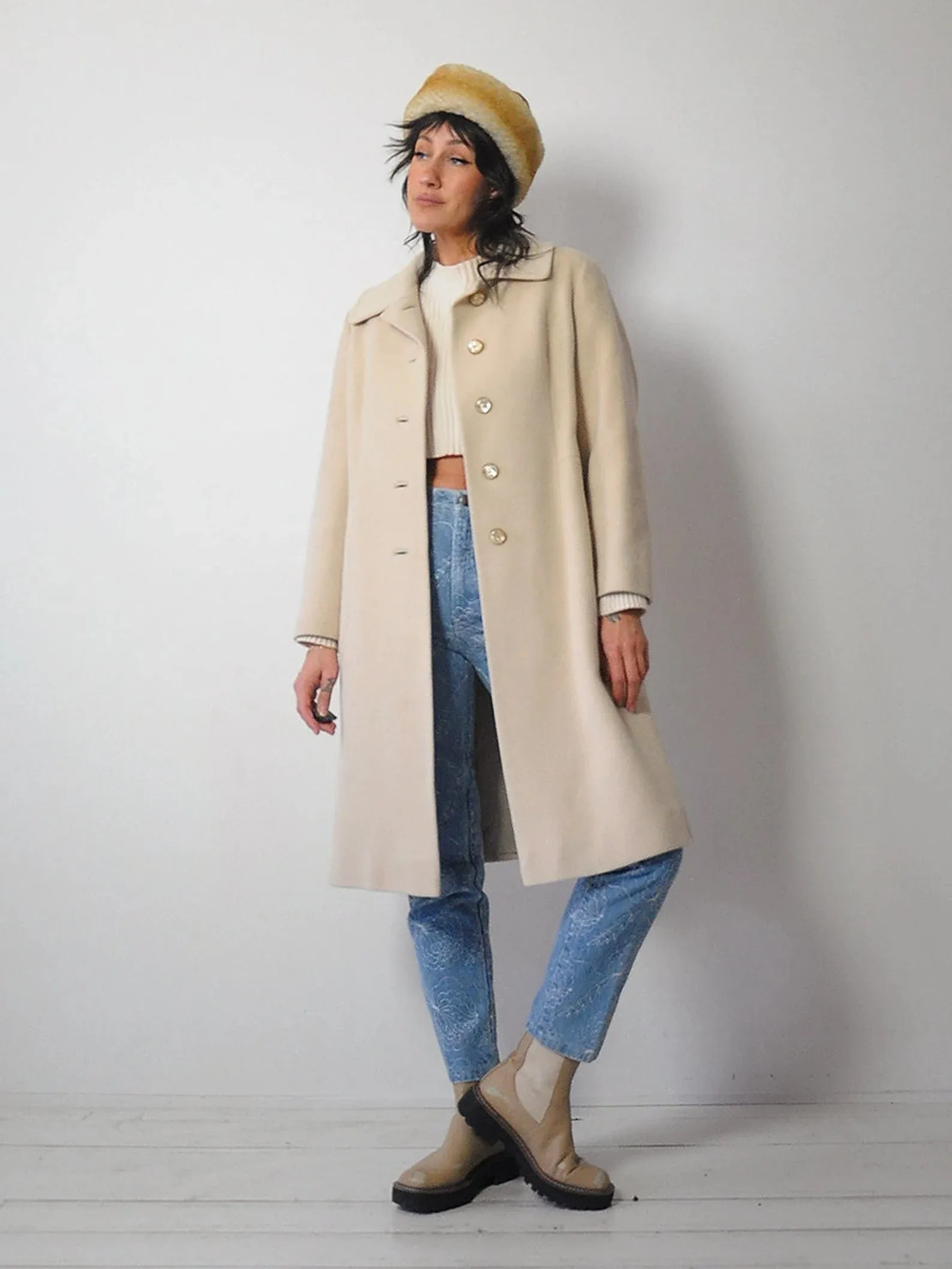 1960's Vanilla Cashmere Coat