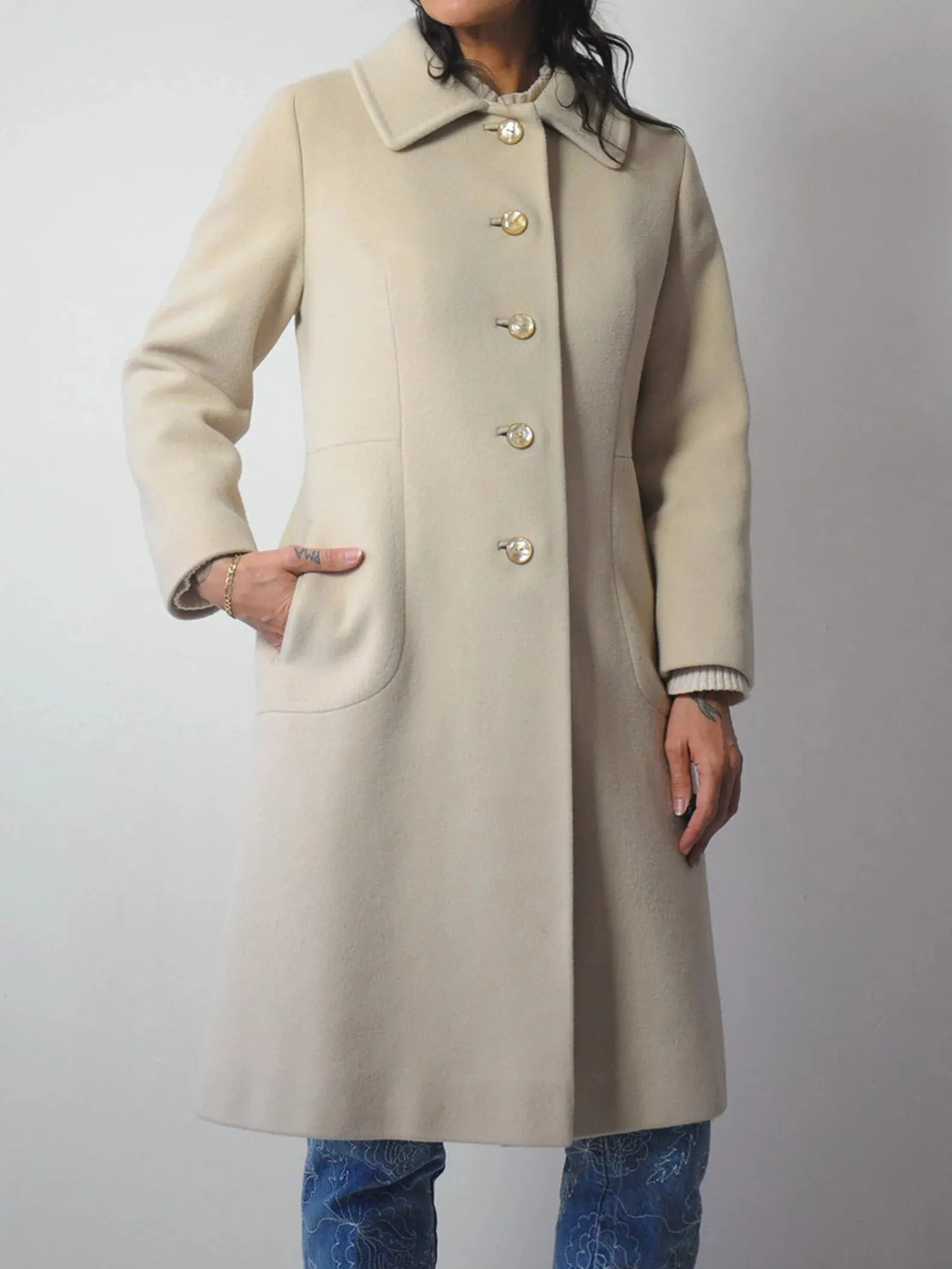 1960's Vanilla Cashmere Coat