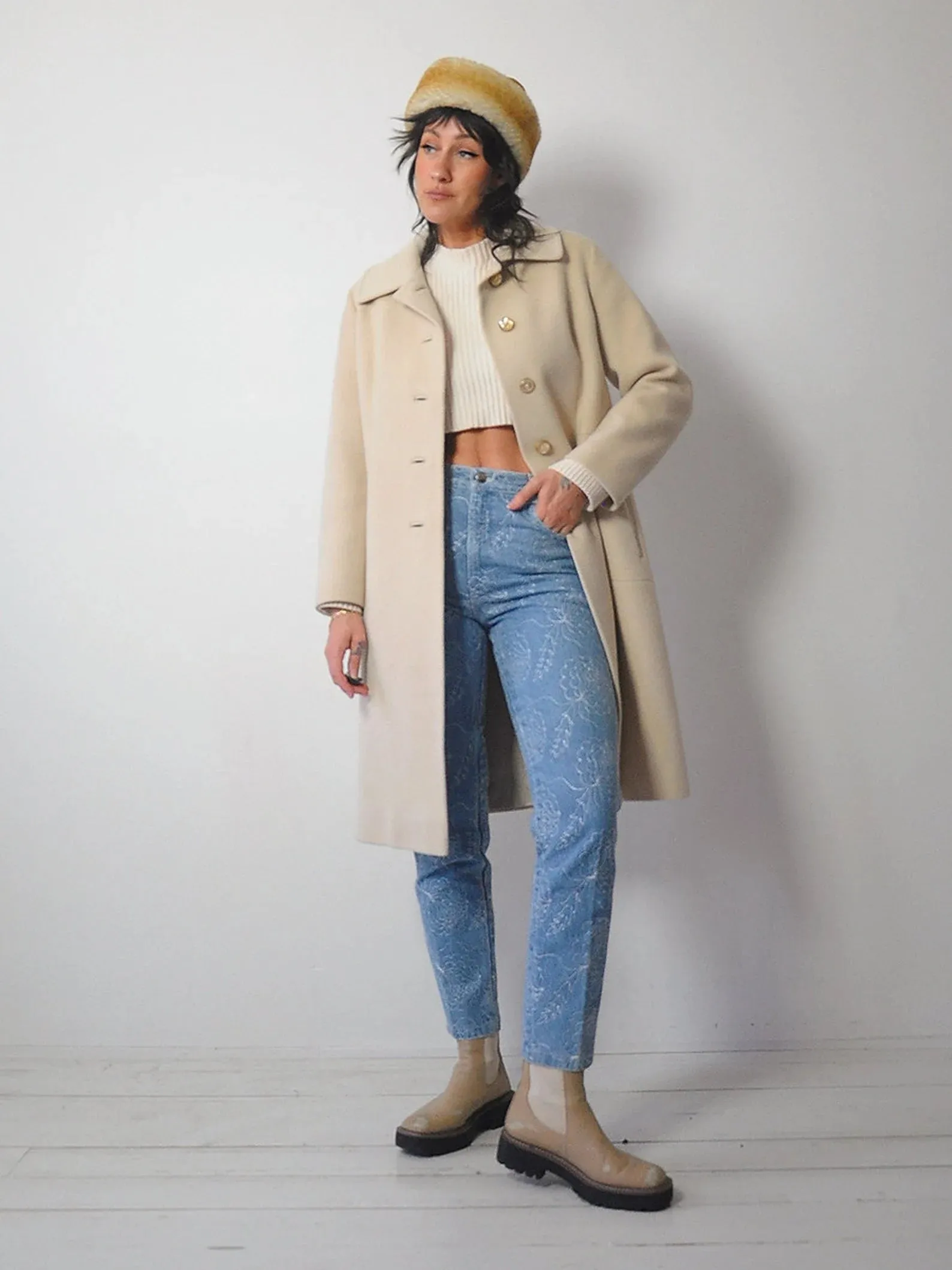 1960's Vanilla Cashmere Coat