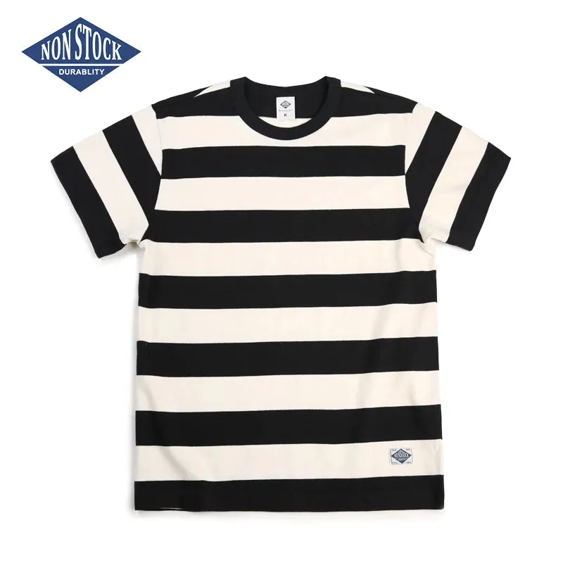 2 Inch Wide Stripes Heavyweight Men's Tee Shirts - Prison Style