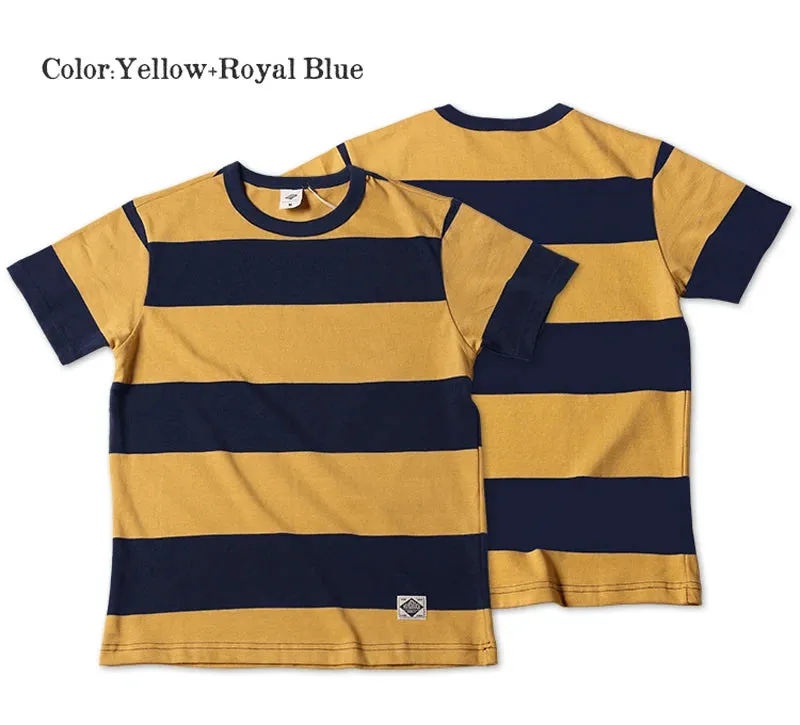 2 Inch Wide Stripes Heavyweight Men's Tee Shirts - Prison Style