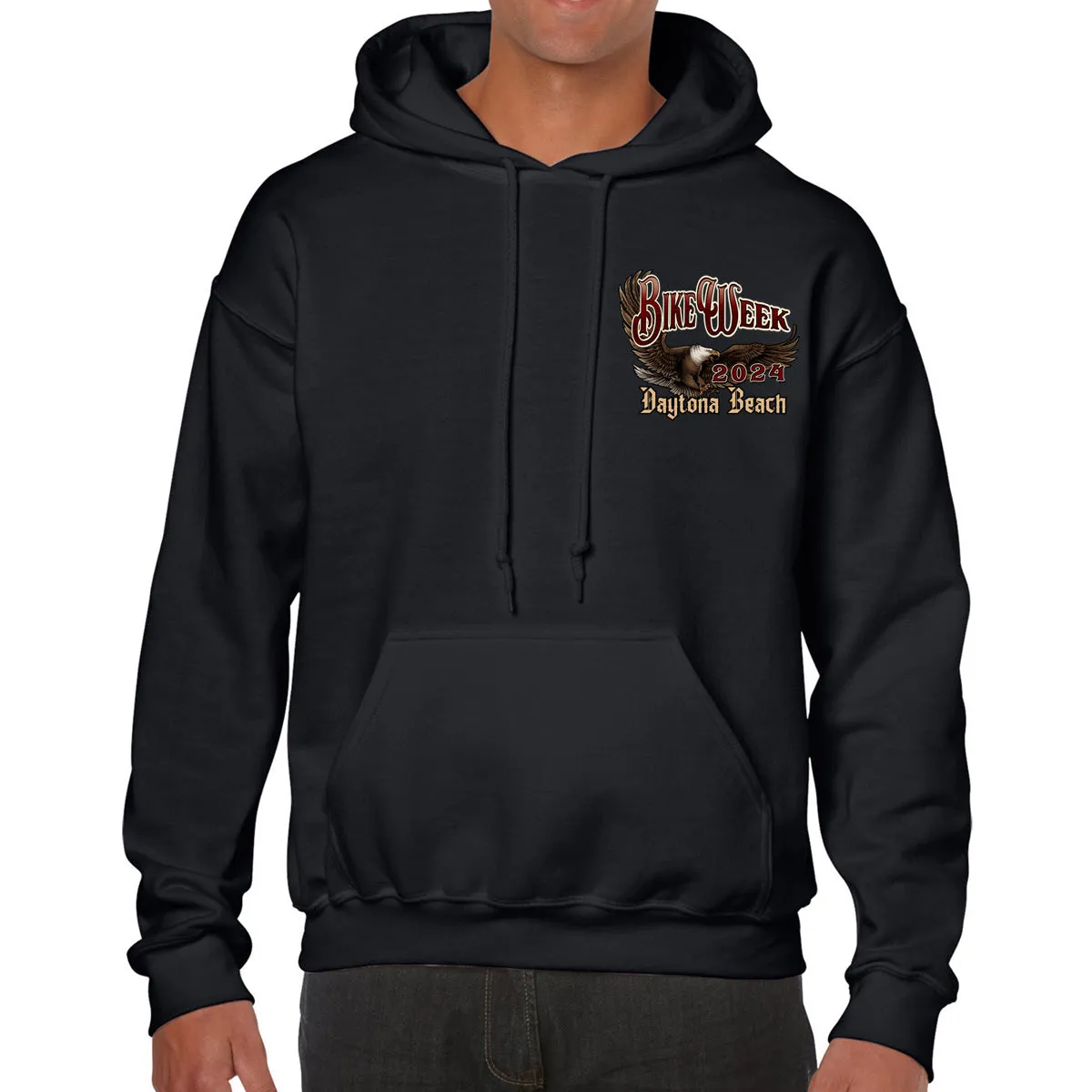 2024 Bike Week Daytona Beach Legendary Main Street Pullover Hoodie