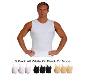 3 Pack Insta Slim High Compression Sleeveless Crew Neck Tank ISTS00N3