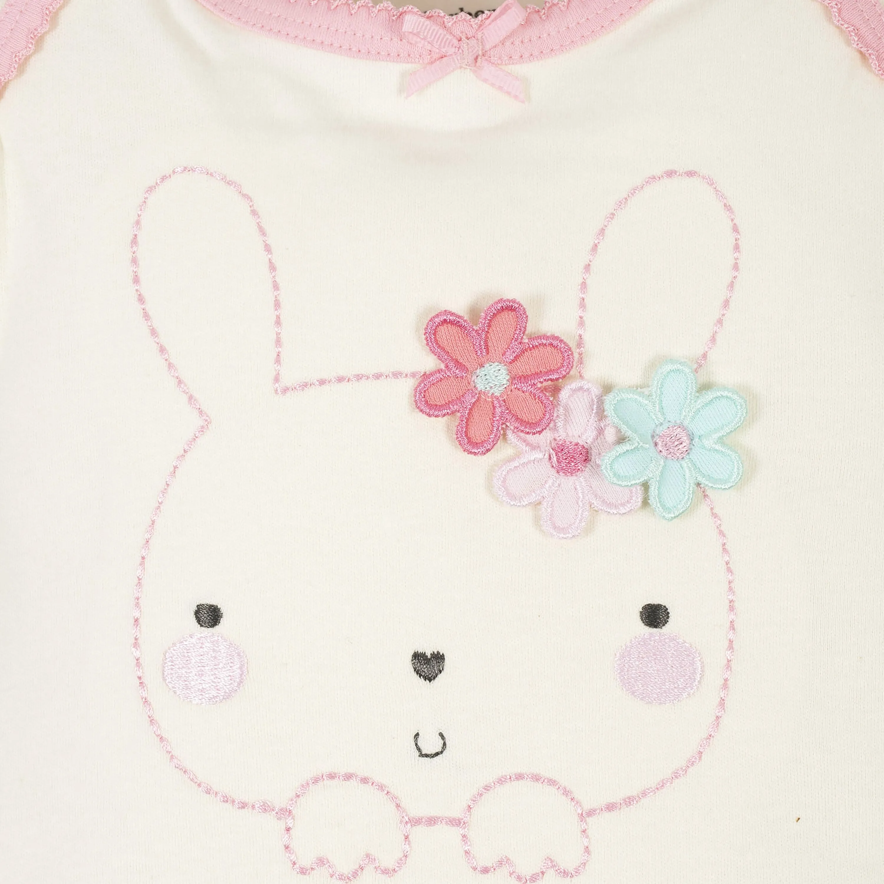 4-Piece Organic Baby Girls Bunny Gift Set