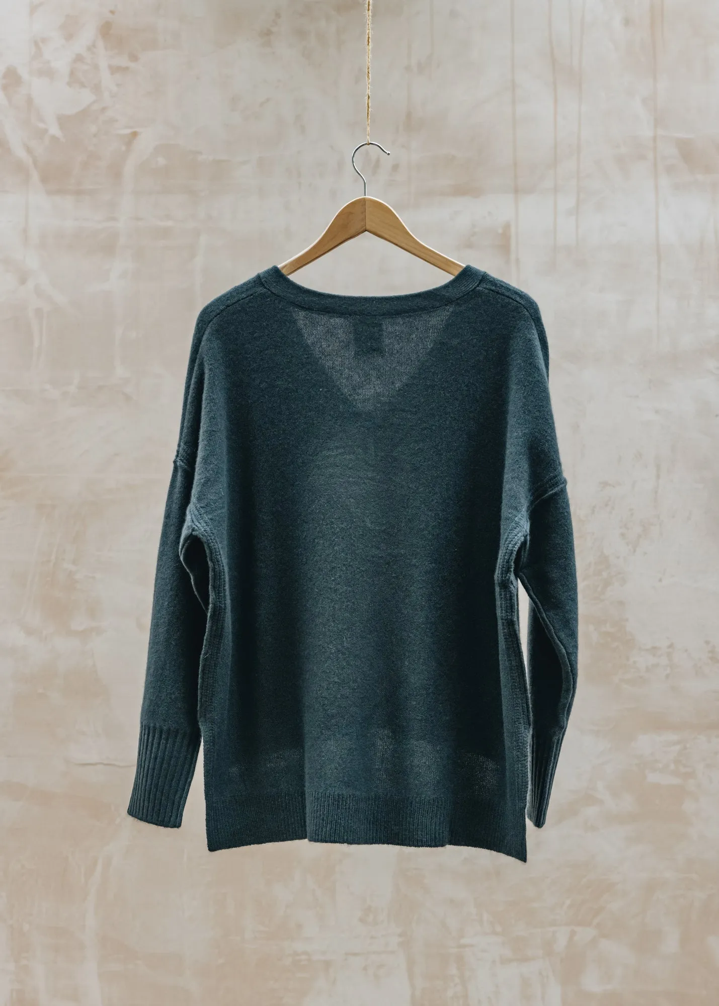 Adalyn V-Neck Jumper in Ebony Shadow