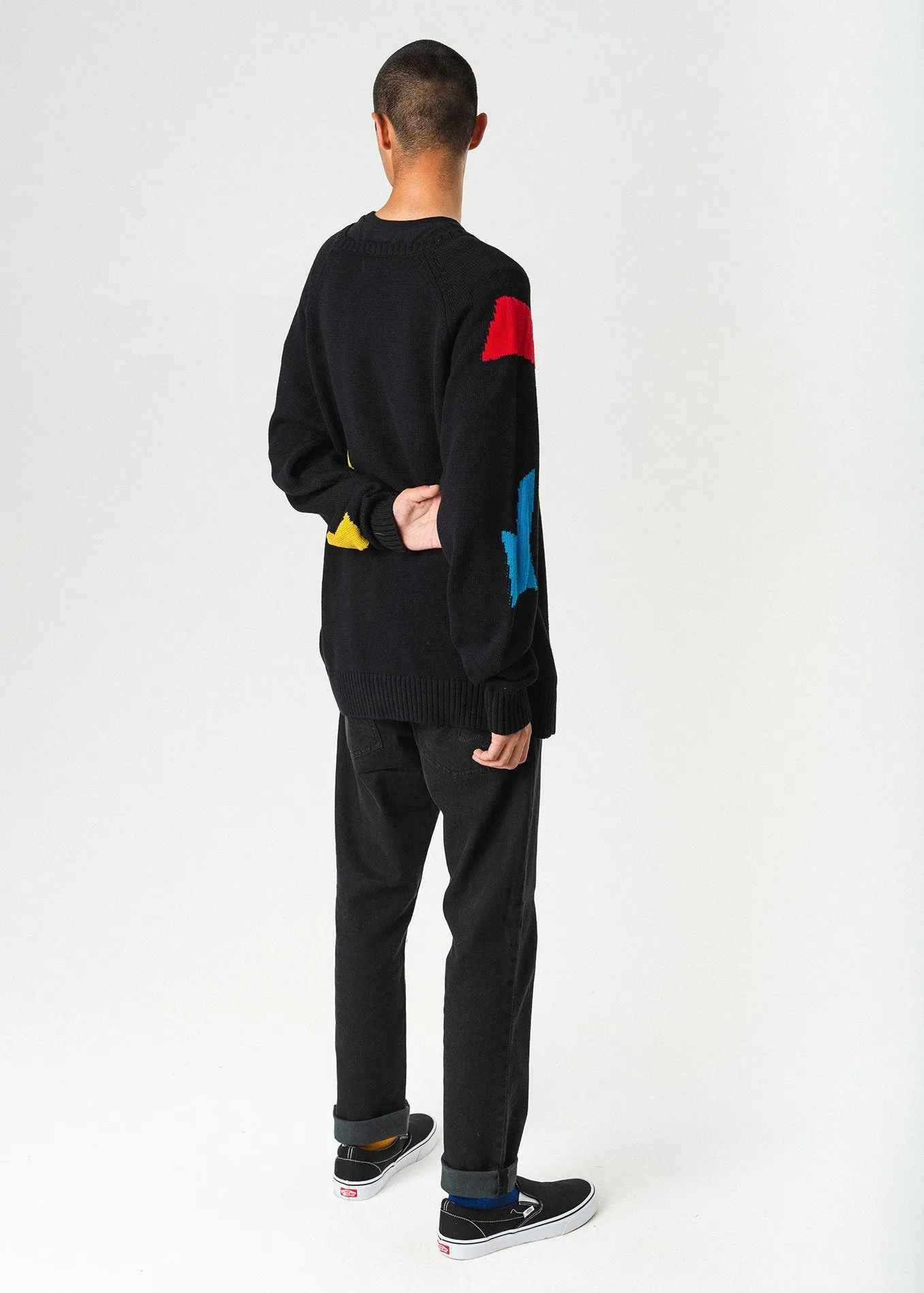 Afends Mens Mondrian - Organic Cotton Knit Jumper