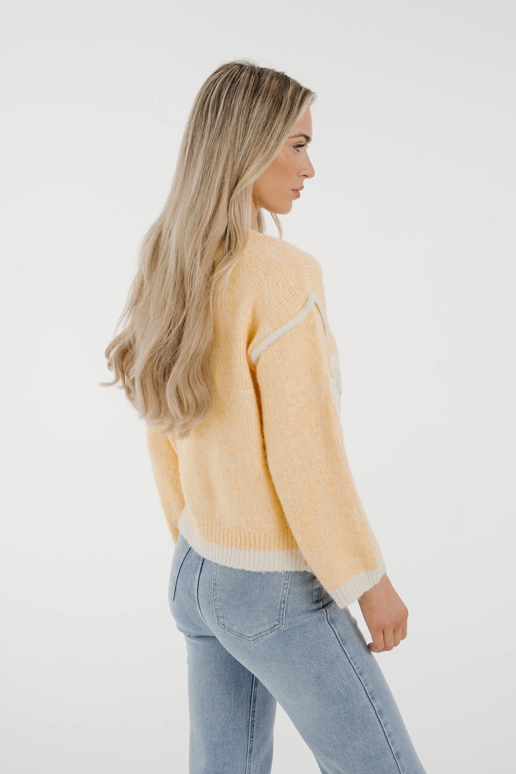 Ally Floral Jumper In Lemon