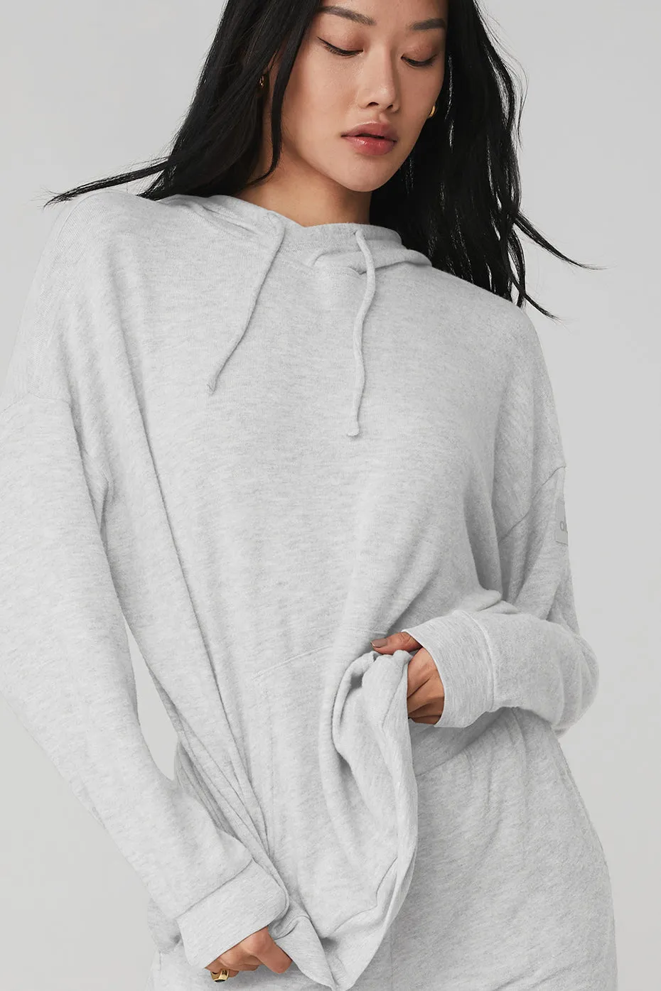Alolux Cozy Hoodie & Alolux High-Waist Soho Wide Leg Pant