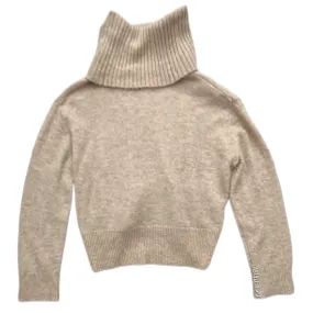 & Other Stories Alpaca Sweater Beige Turtle Neck Size S