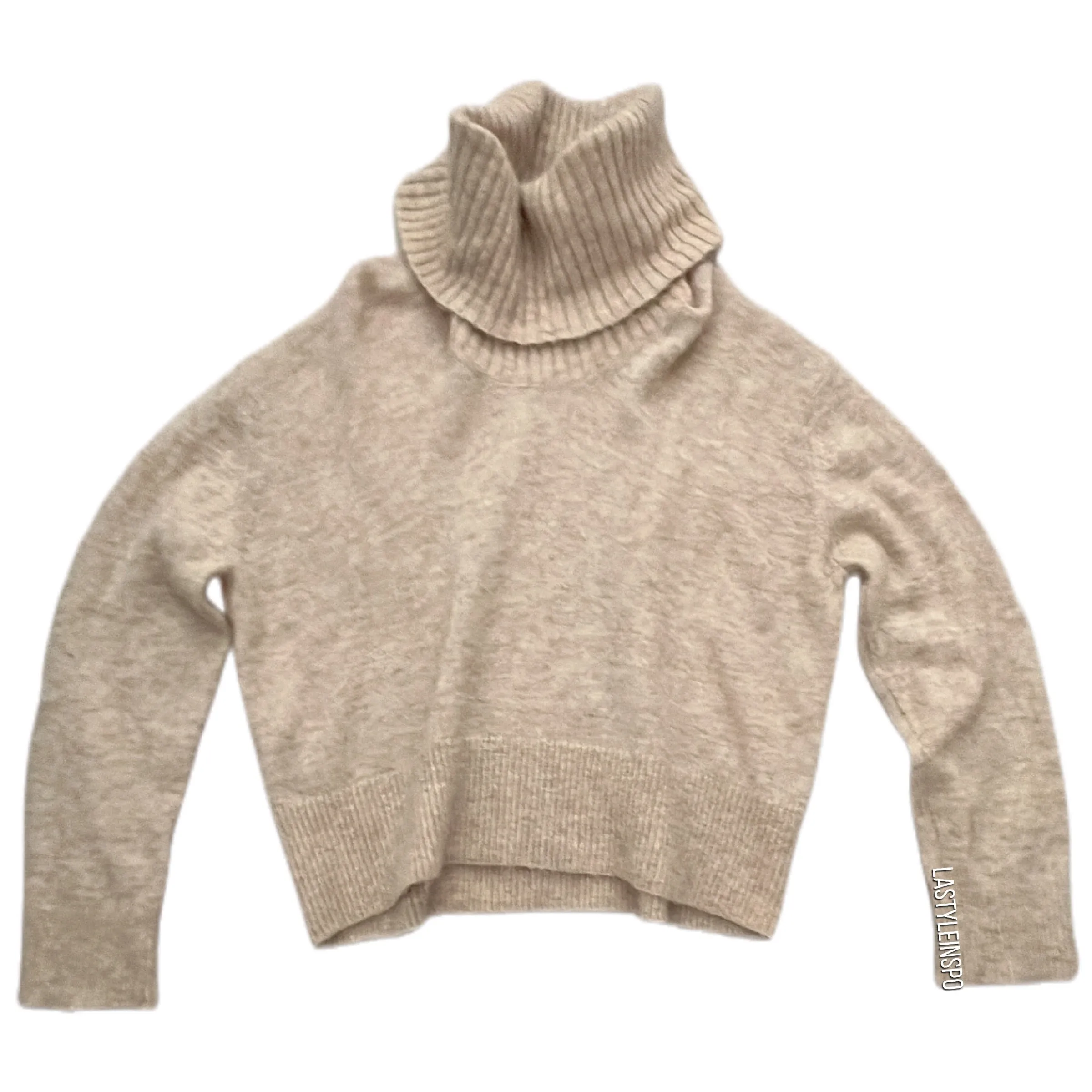 & Other Stories Alpaca Sweater Beige Turtle Neck Size S