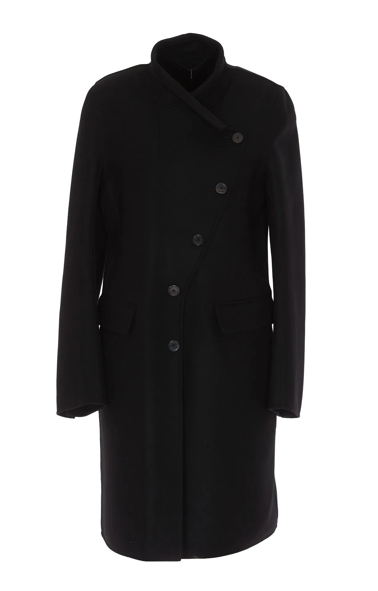 Ann Demeulemeester Asymmetric Buttoned Coat