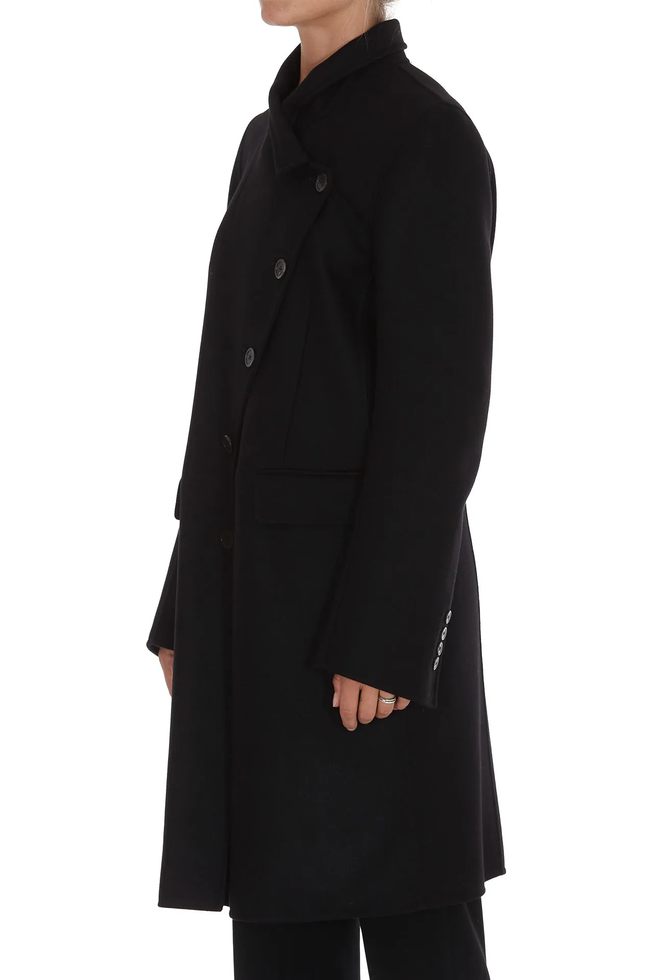 Ann Demeulemeester Asymmetric Buttoned Coat