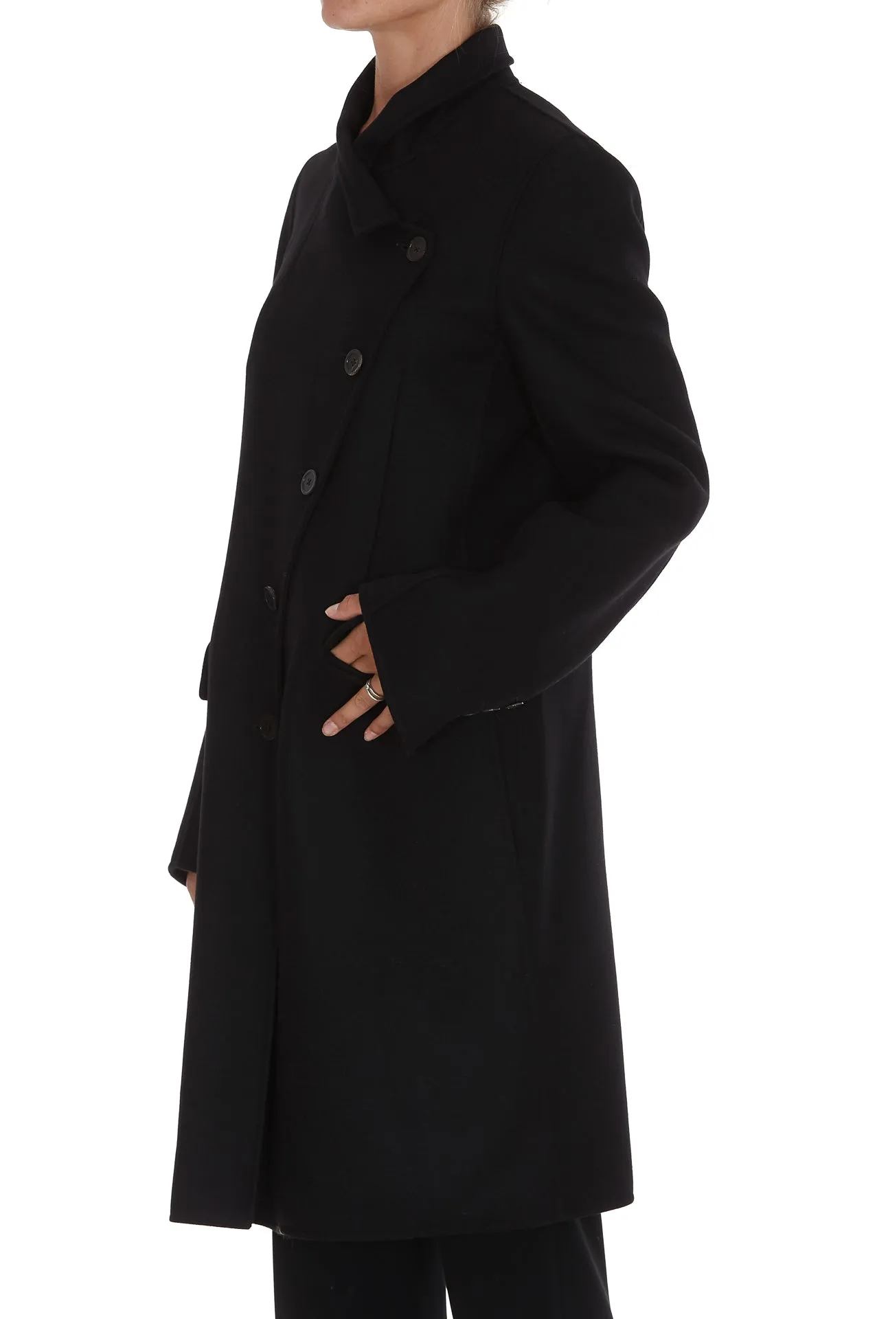 Ann Demeulemeester Asymmetric Buttoned Coat
