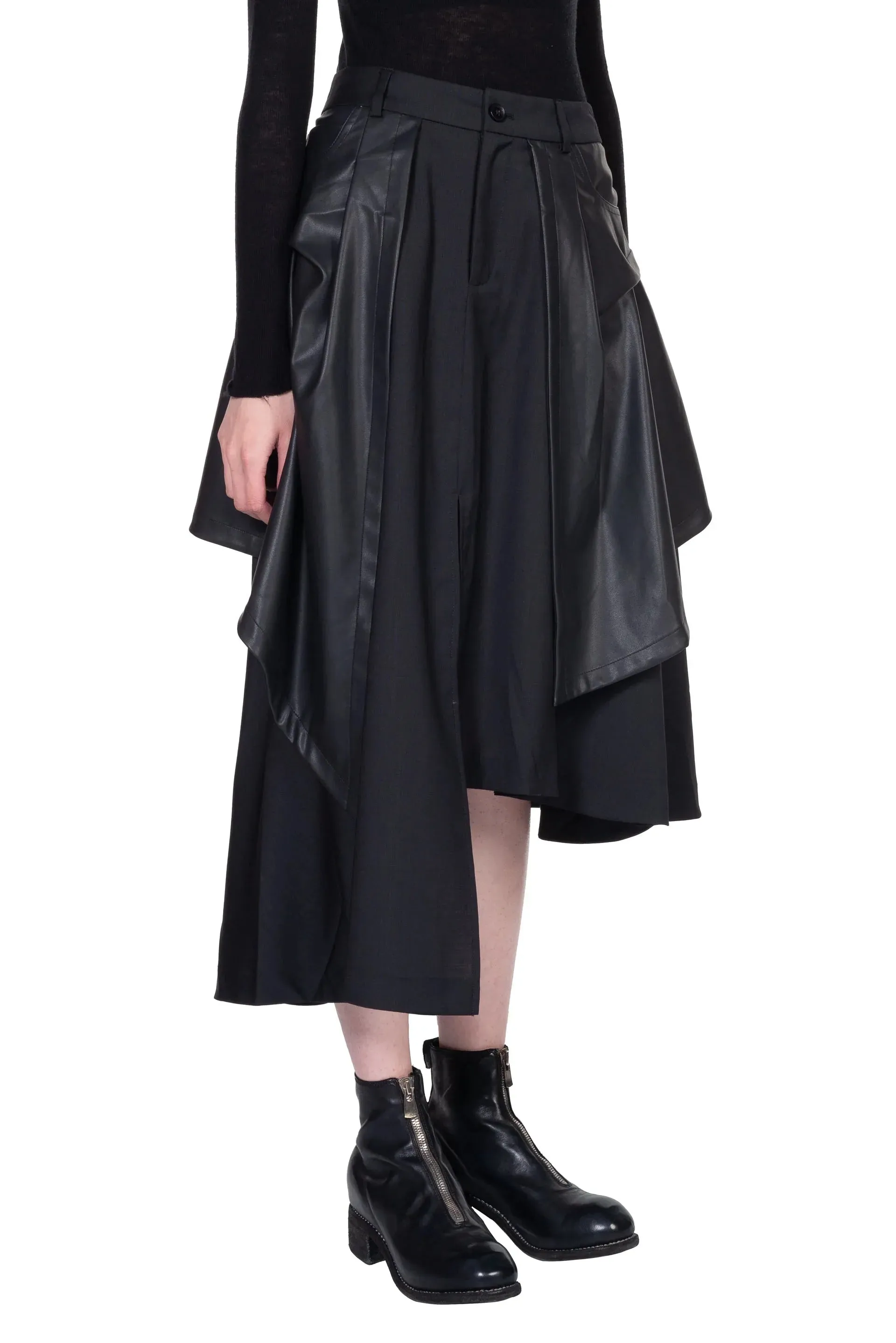 Asymmetric Layered Skirt