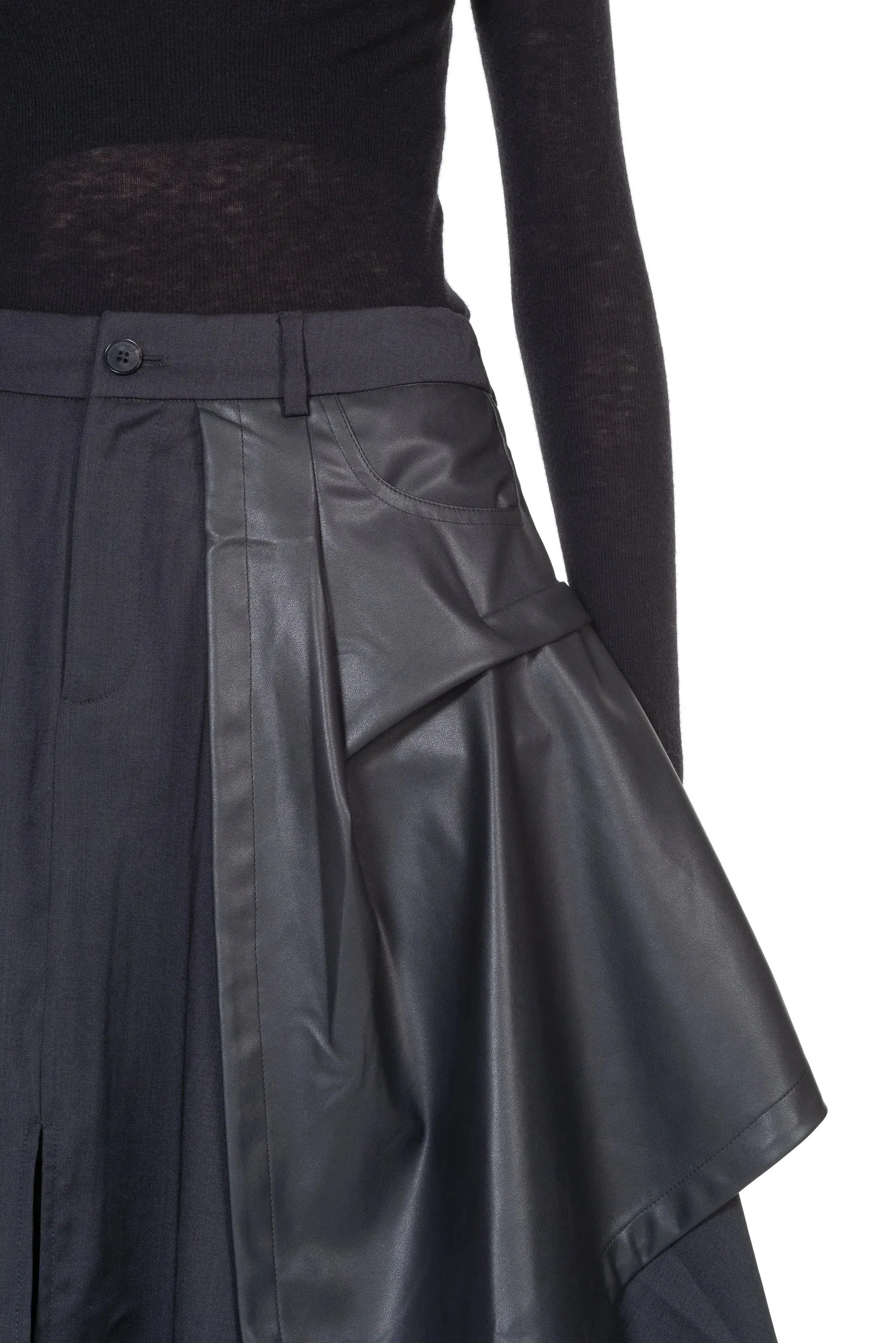Asymmetric Layered Skirt