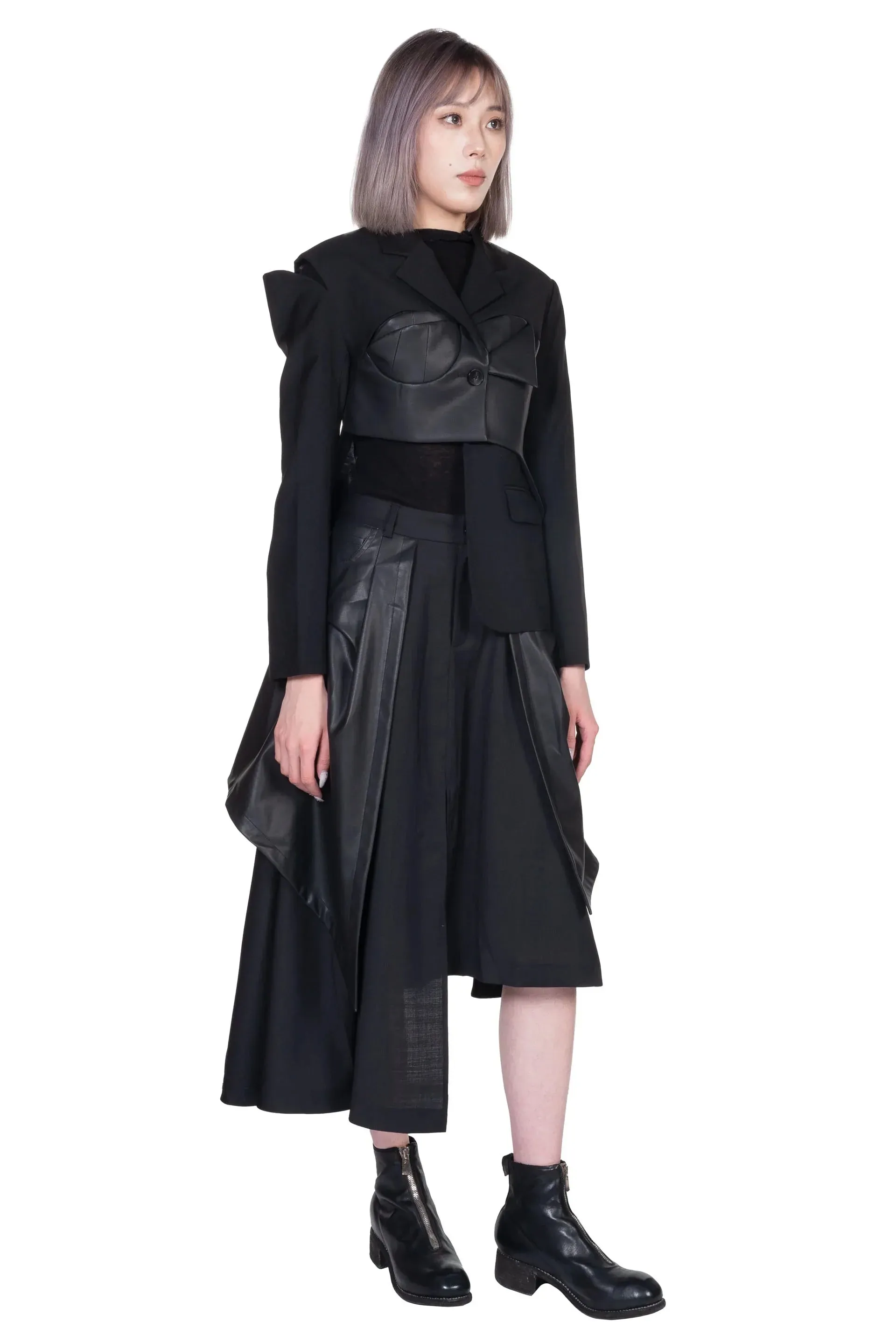 Asymmetric Layered Skirt