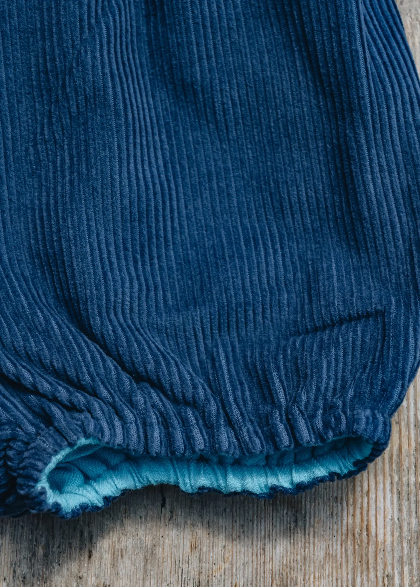 Babies' Cord Bloomers in Night Blue