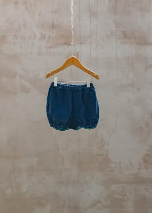 Babies' Cord Bloomers in Night Blue