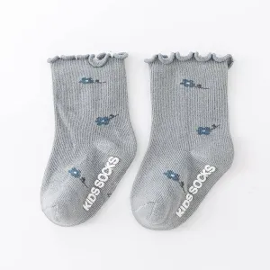 Baby Ruffle Trim Socks | Blue