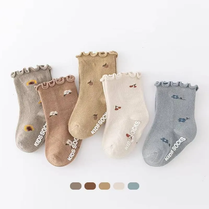 Baby Ruffle Trim Socks | Blue
