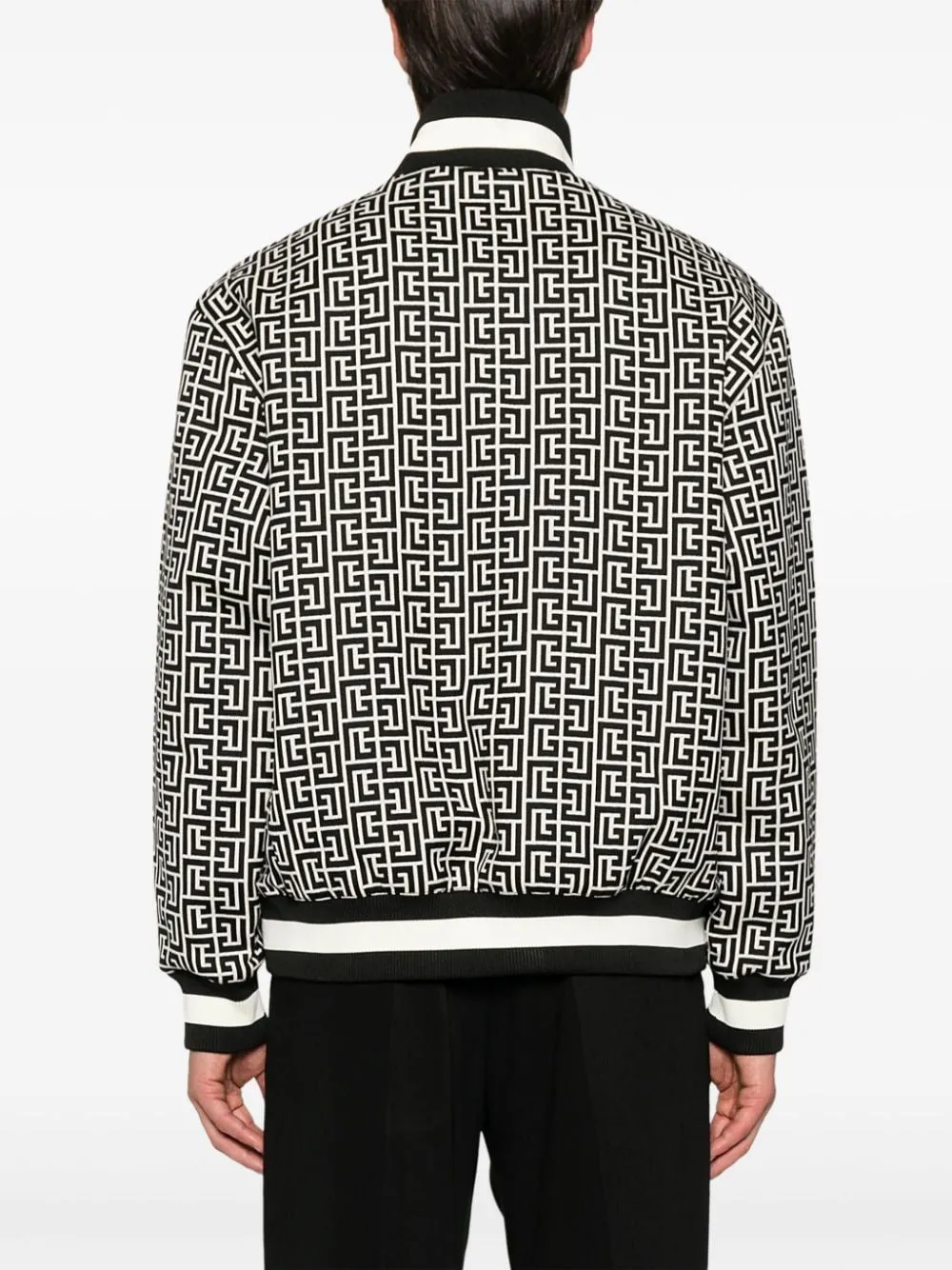 BALMAIN Reversible Monogram Bomber Jacket