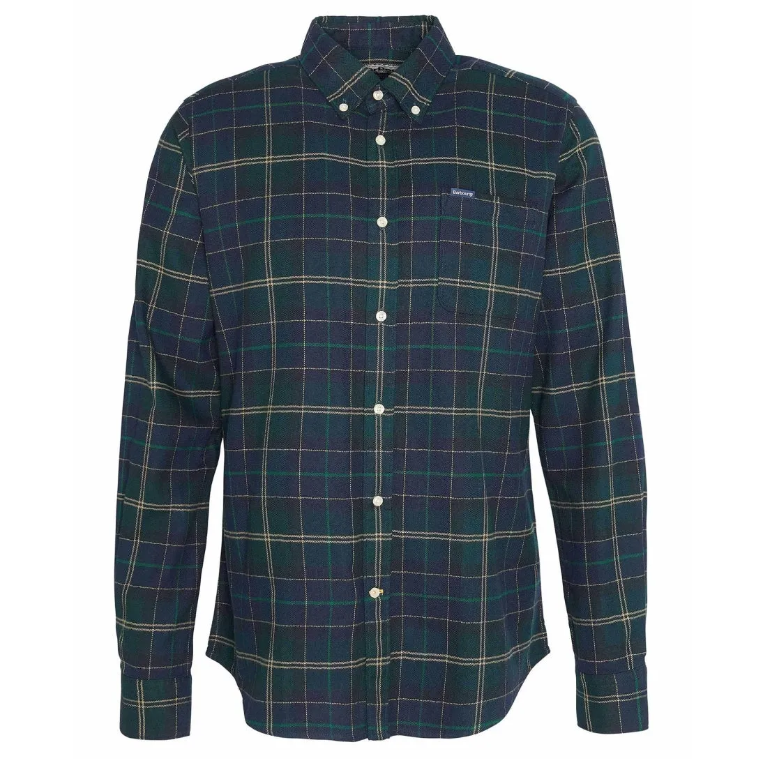 Barbour Kyeloch Tailored Long-Sleeved Shirt MSH5014TN23 Green Loch