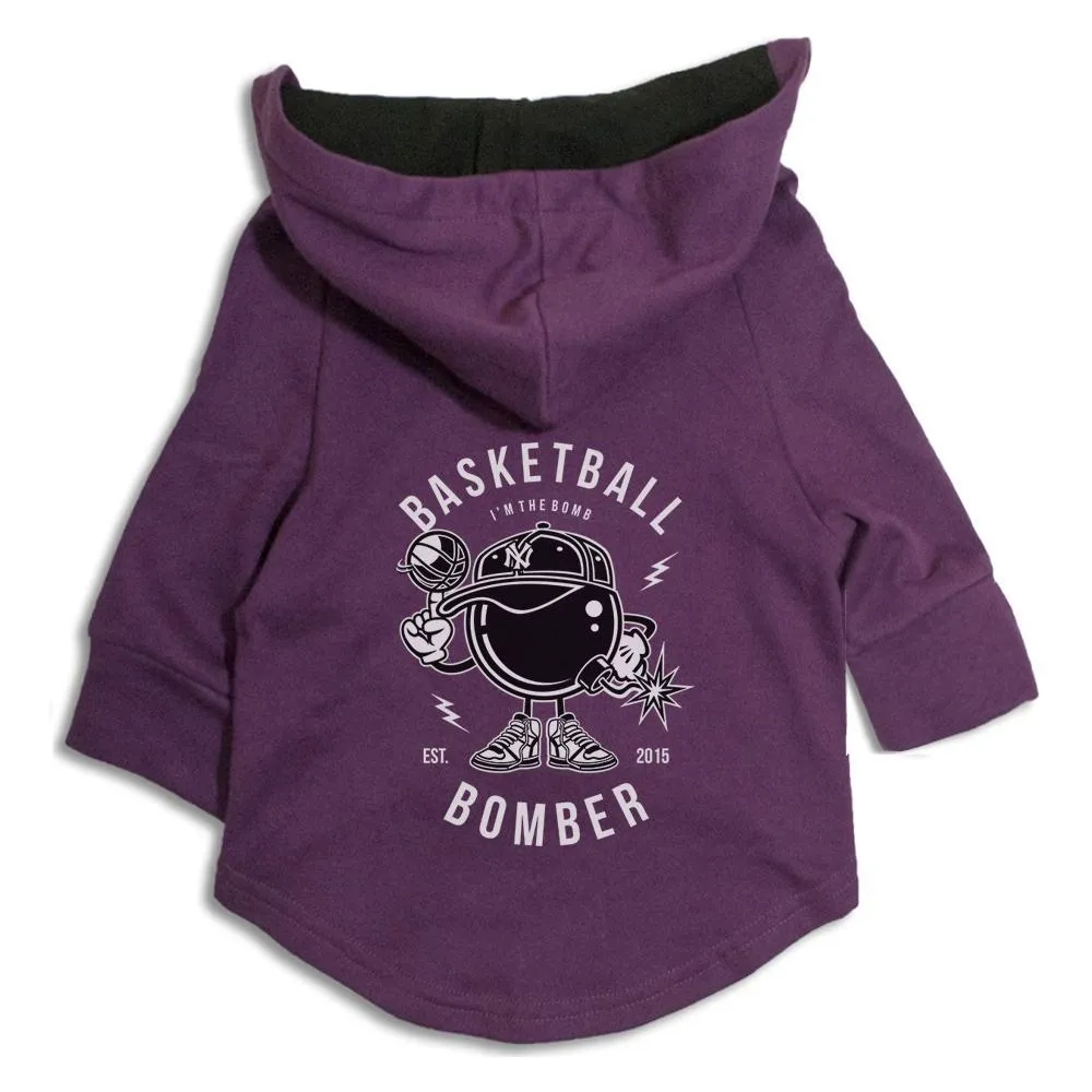 Basketball Bomber Cat Hoodie Jacket