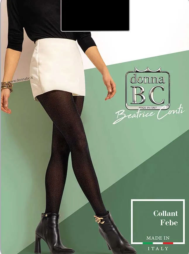 BC Calze Febe Eyelet Dot Opaque Tights