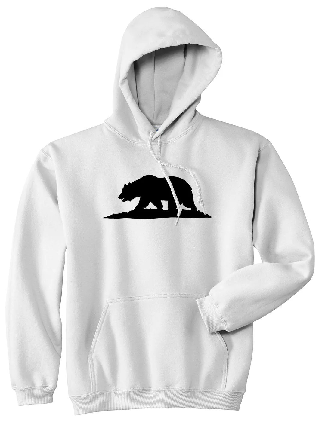 Bear Logo California Republic Mens Pullover Hoodie