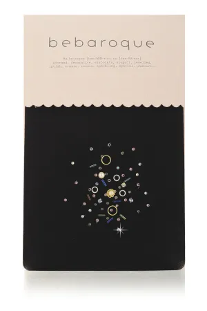 BEBAROQUE PETRA Black Embellished Tights