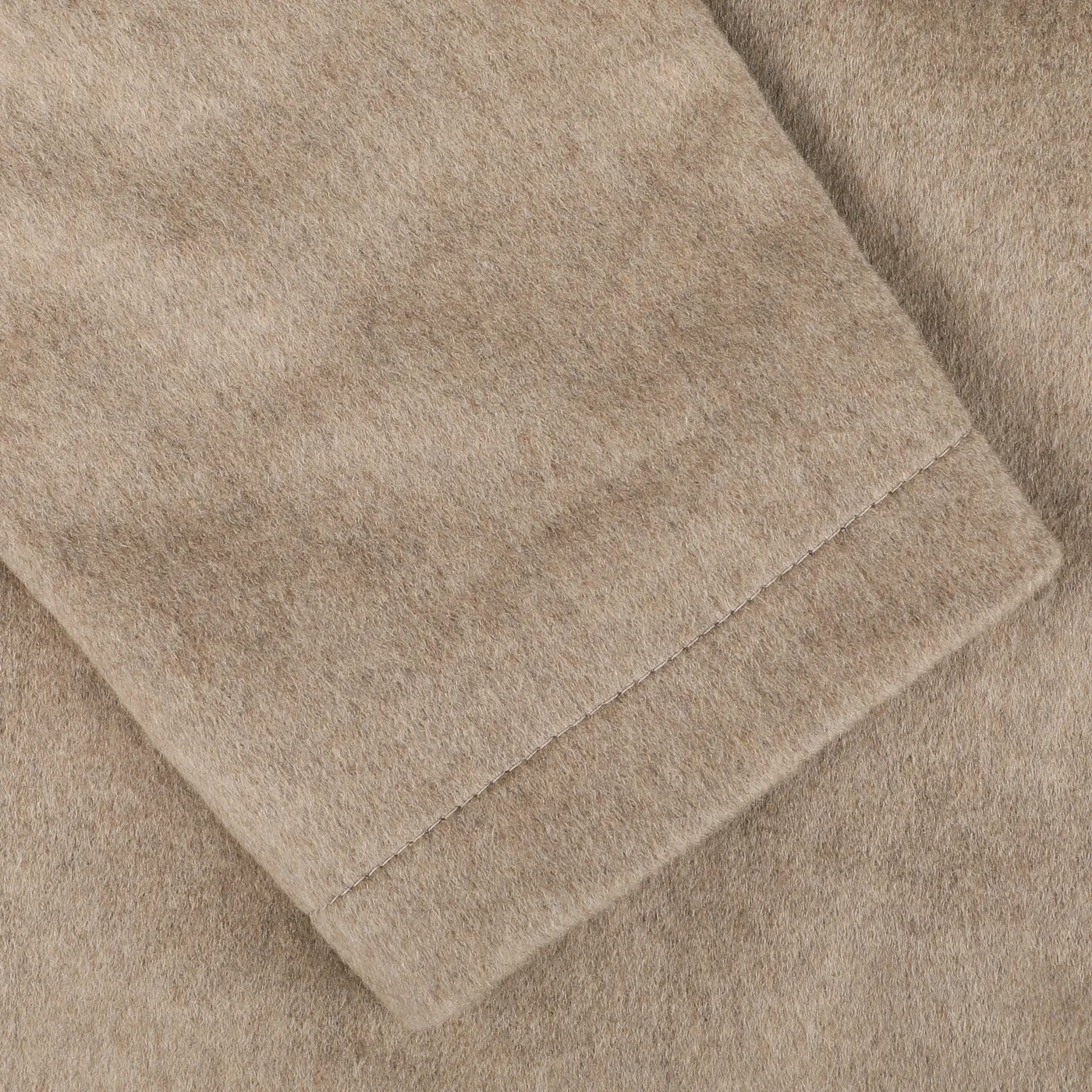 Beige Cashmere Half Padded Chore Coat