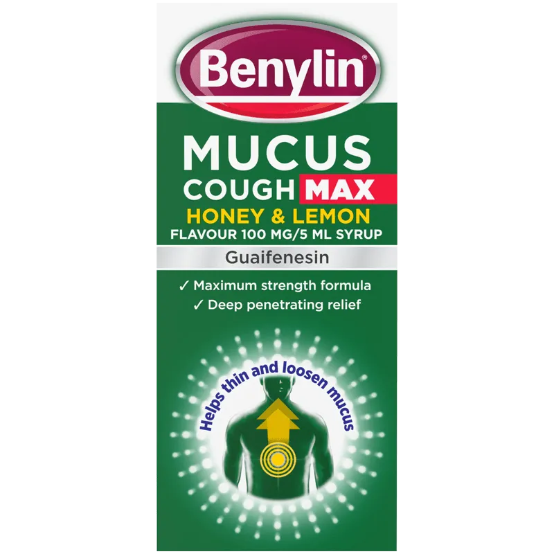 Benylin Mucus Cough Max Honey & Lemon Syrup 300ml