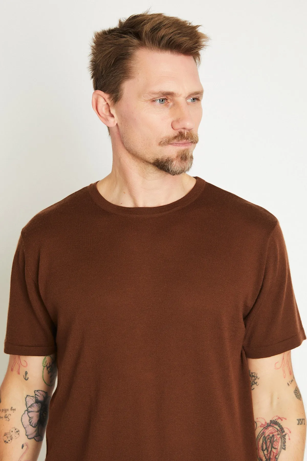   Beryll Michele Cashmere Shirt | Chocolate