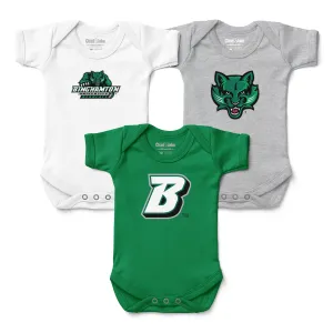Binghamton Bearcats 3-Pack Bodysuits