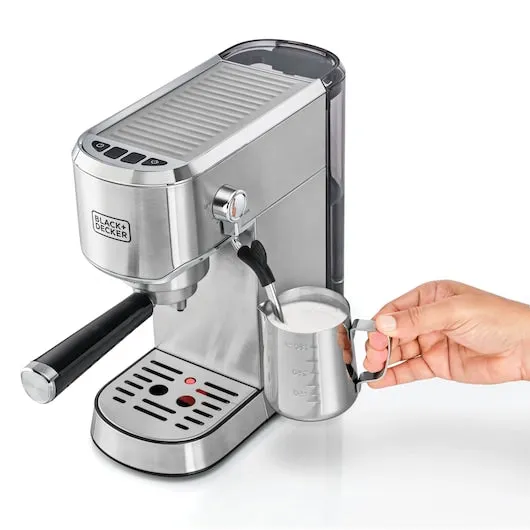Black Decker, Espresso Coffee Machine, 15Bar, 1450 Watts, ECM150