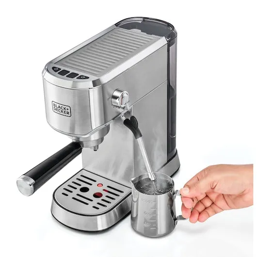 Black Decker, Espresso Coffee Machine, 15Bar, 1450 Watts, ECM150