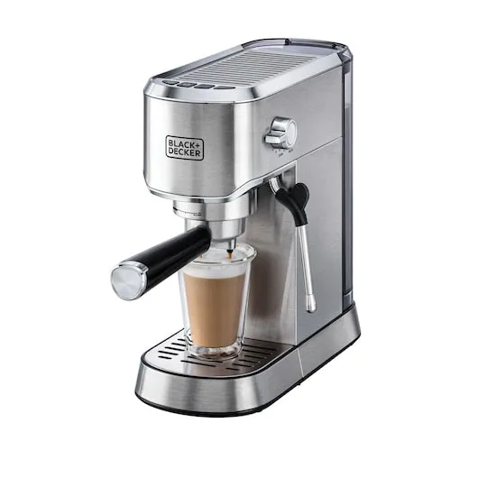 Black Decker, Espresso Coffee Machine, 15Bar, 1450 Watts, ECM150