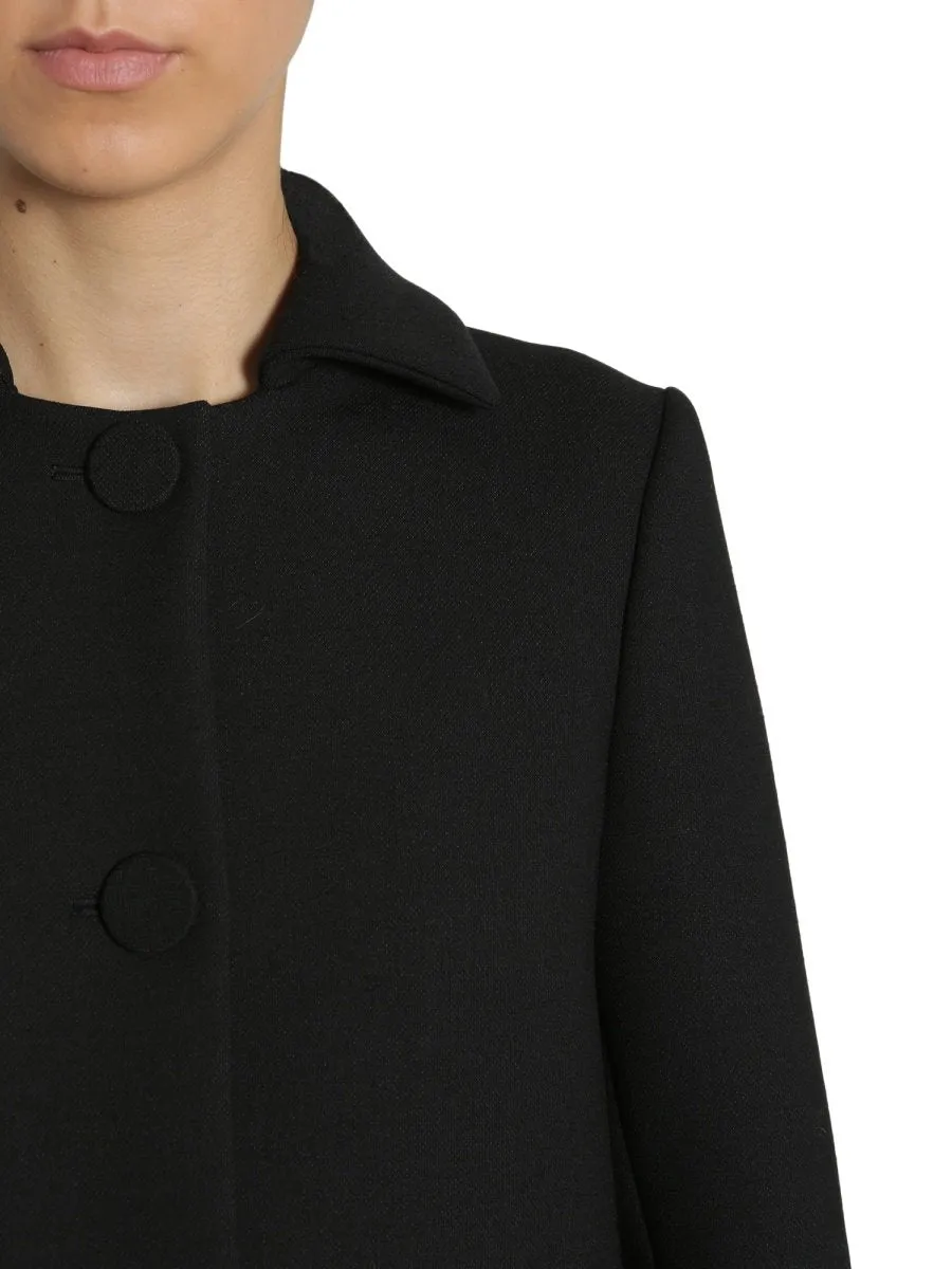 Boutique Moschino Ostrich Trimmed Coat
