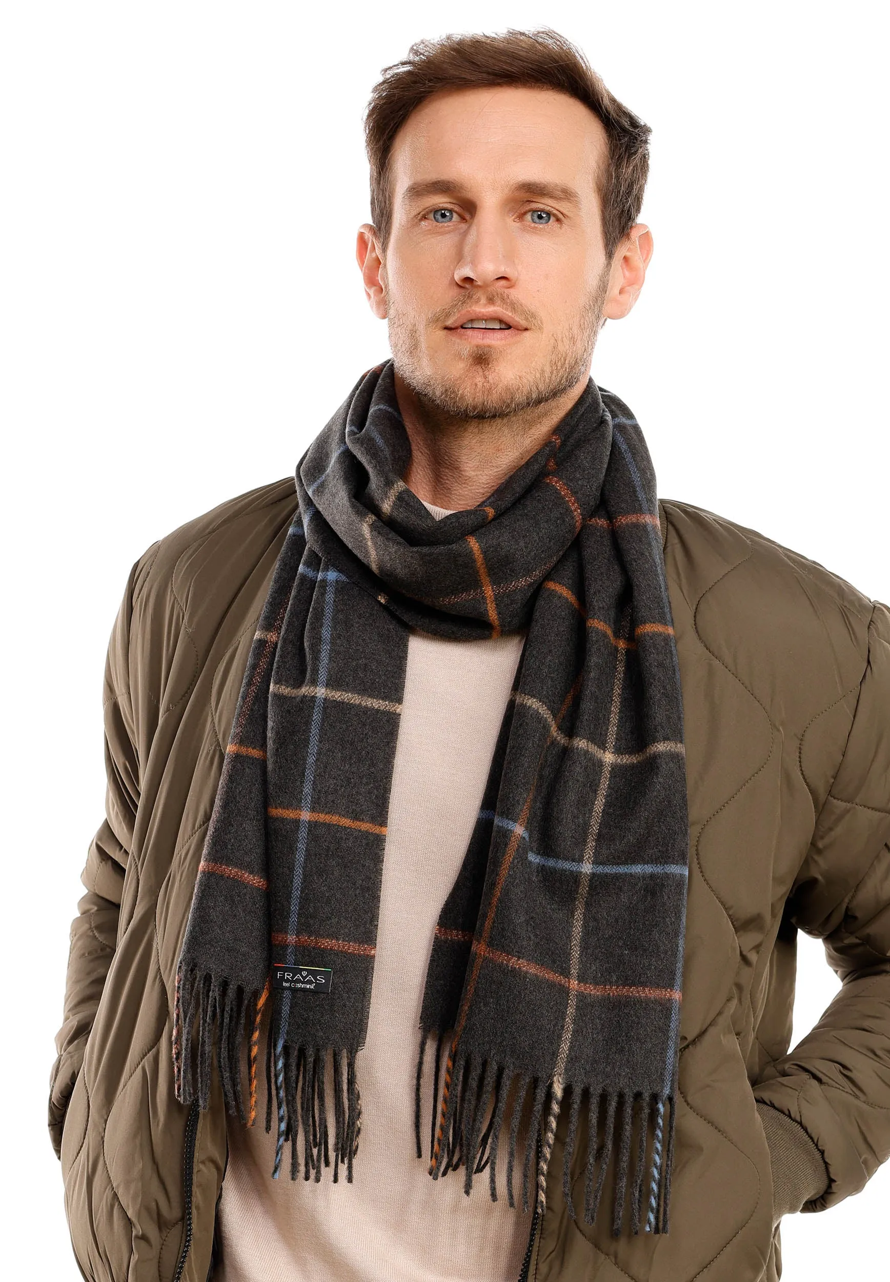 Box Plaid Mélange Cashmink® Scarf