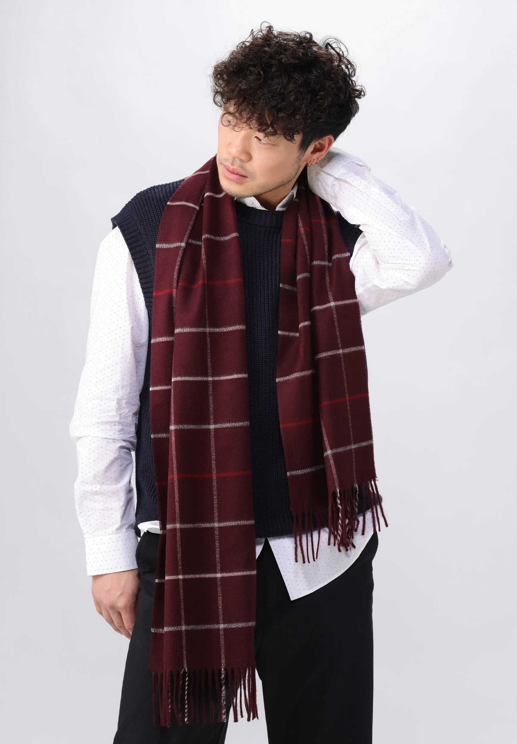 Box Plaid Mélange Cashmink® Scarf