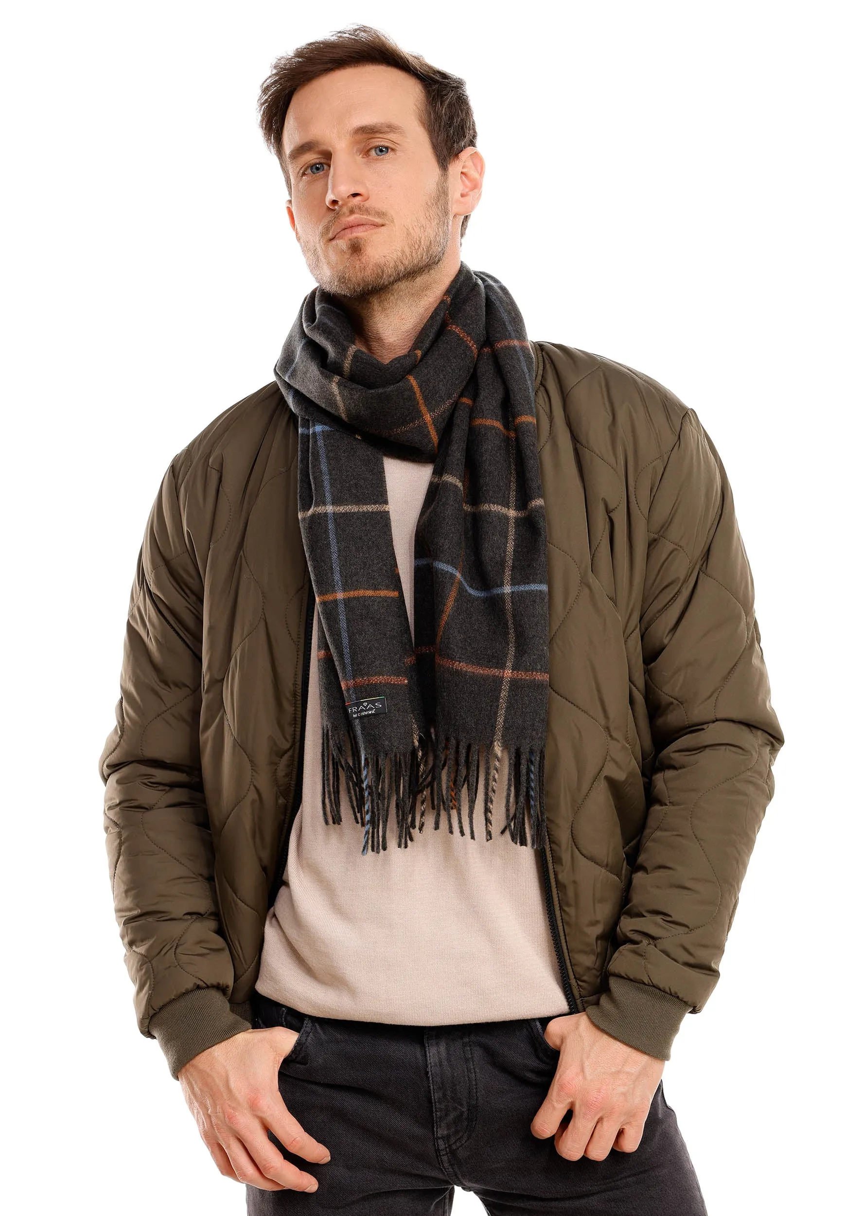 Box Plaid Mélange Cashmink® Scarf