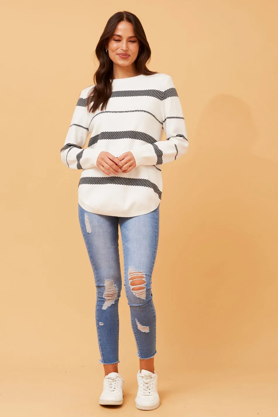 BRAY STRIPED KNIT JUMPER