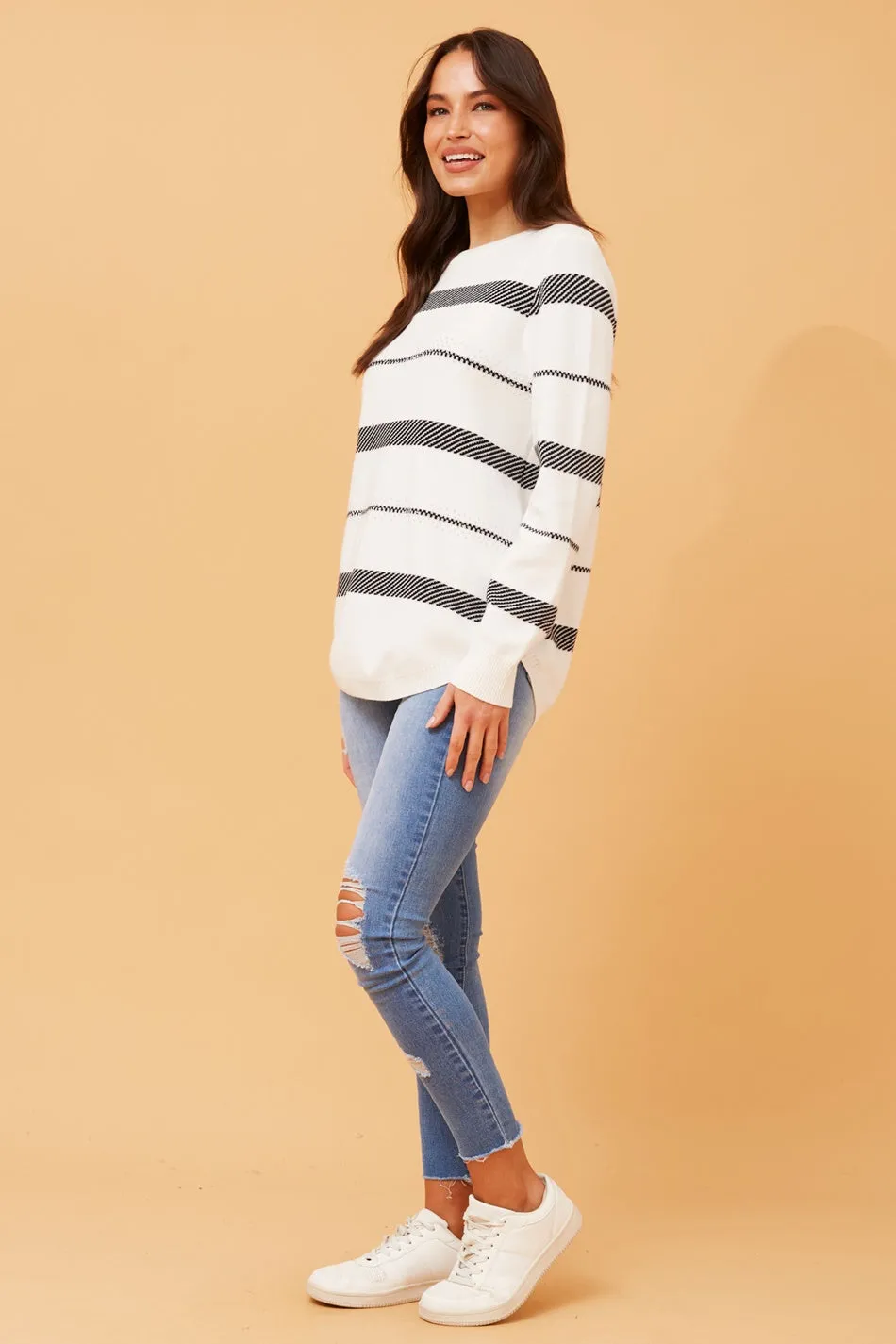 BRAY STRIPED KNIT JUMPER