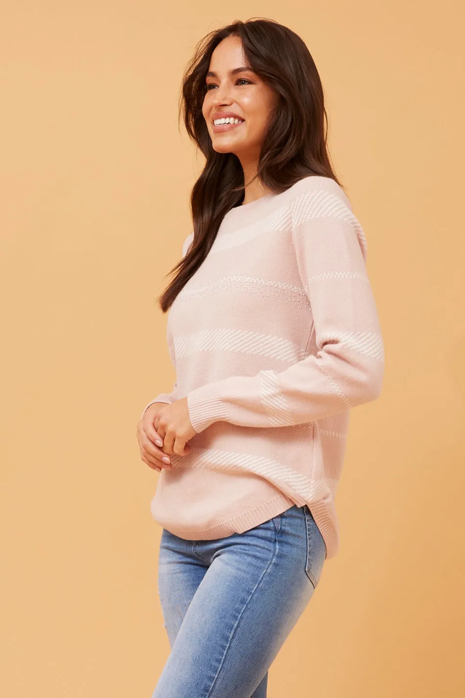 BRAY STRIPED KNIT JUMPER