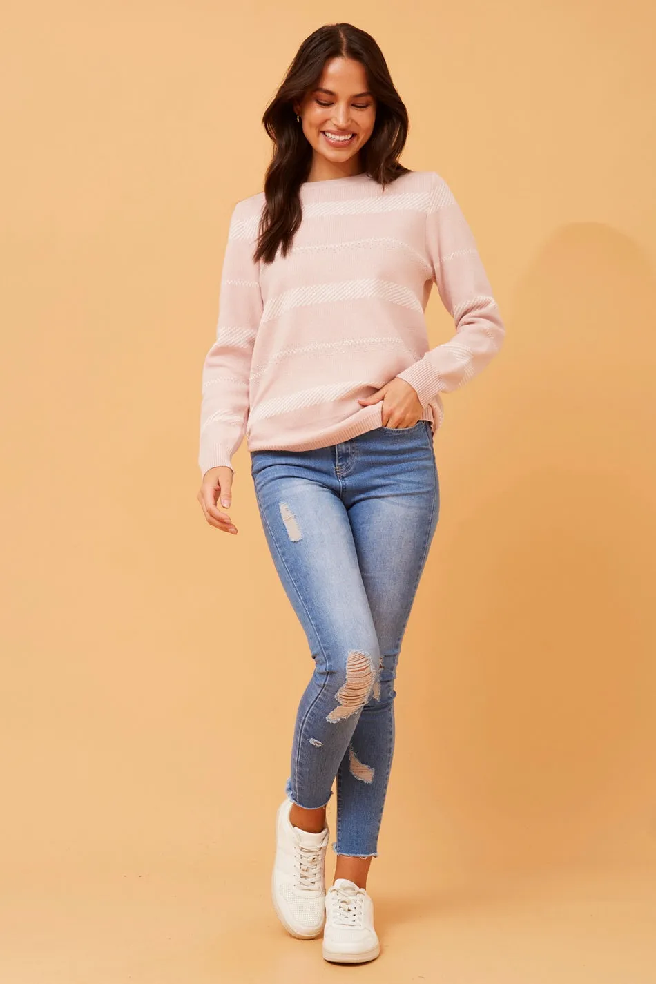 BRAY STRIPED KNIT JUMPER