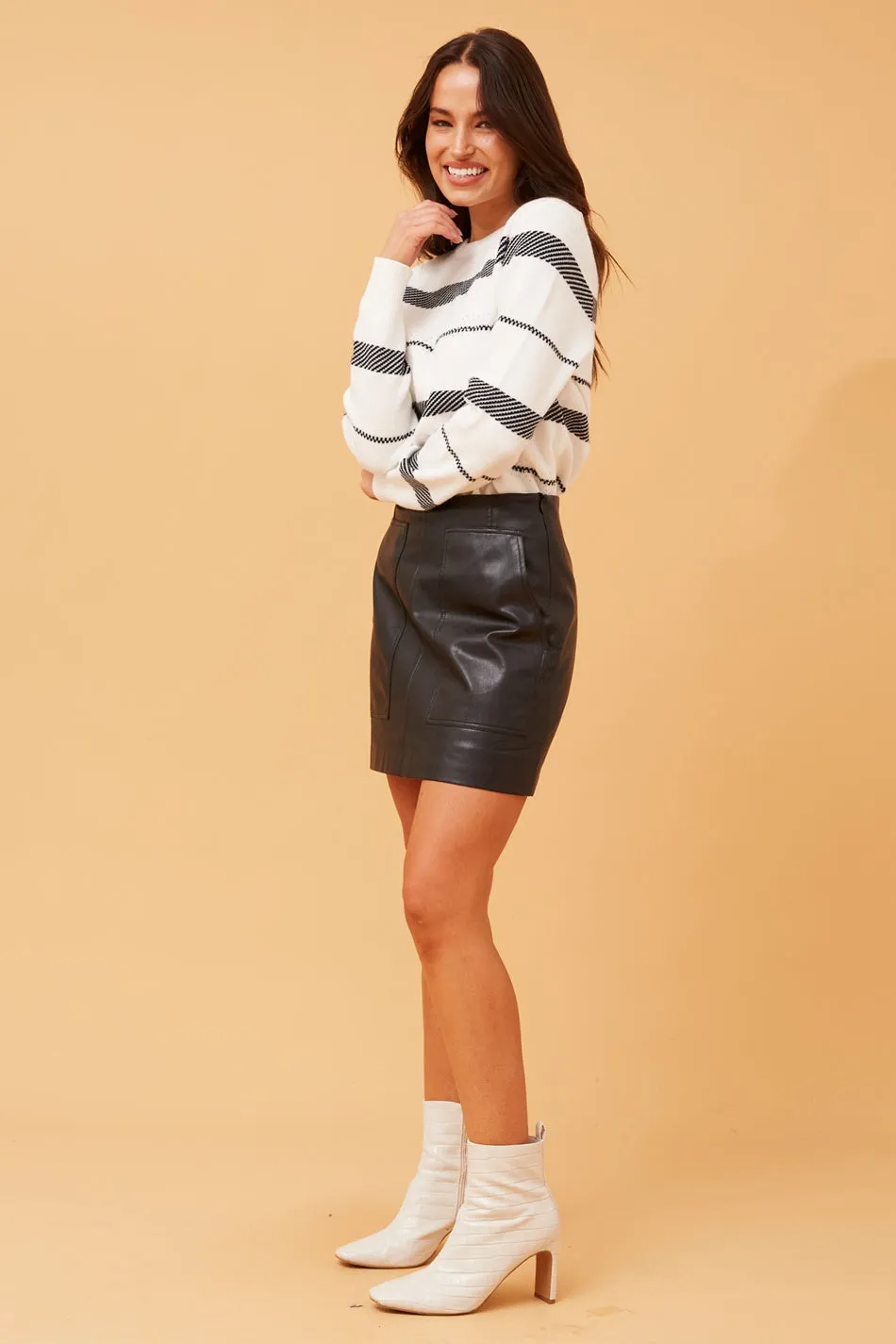 BRAY STRIPED KNIT JUMPER