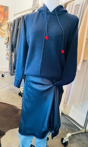 Brazeau Tricot Alps Cashmere Hoodie Ink