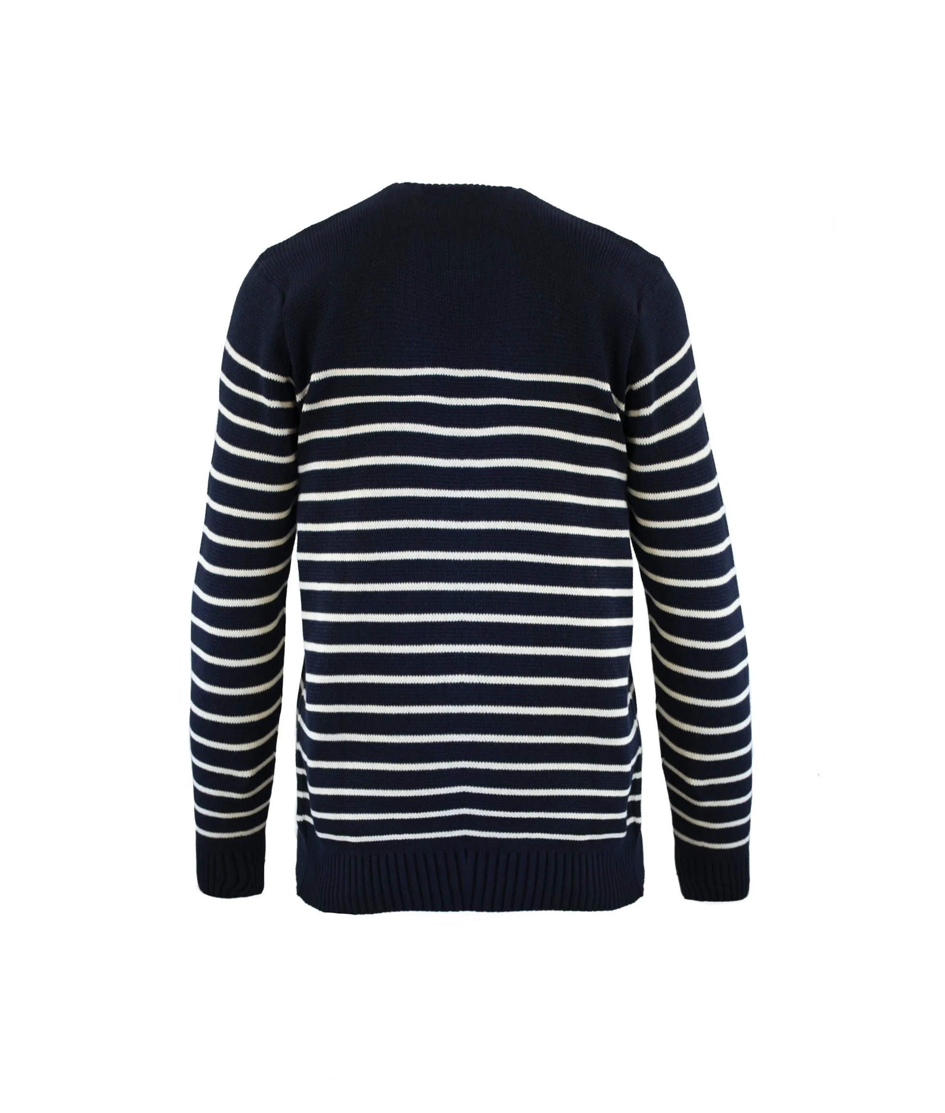 Breton Stripe Sweatshirt - Navy